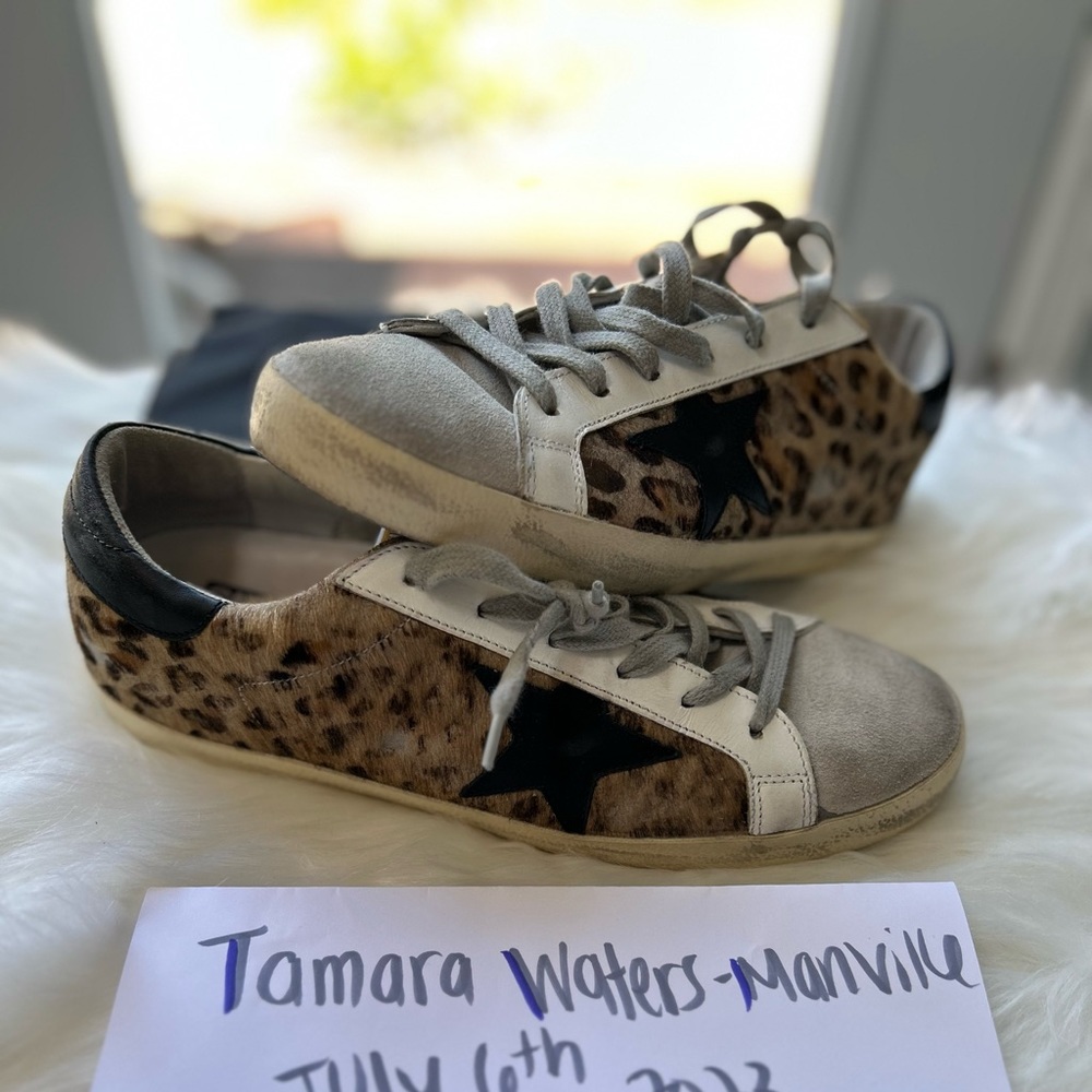 💫Size 40 Leopard Print Superstars GUC